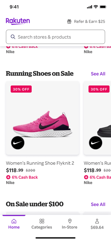 Rakuten shopping experience