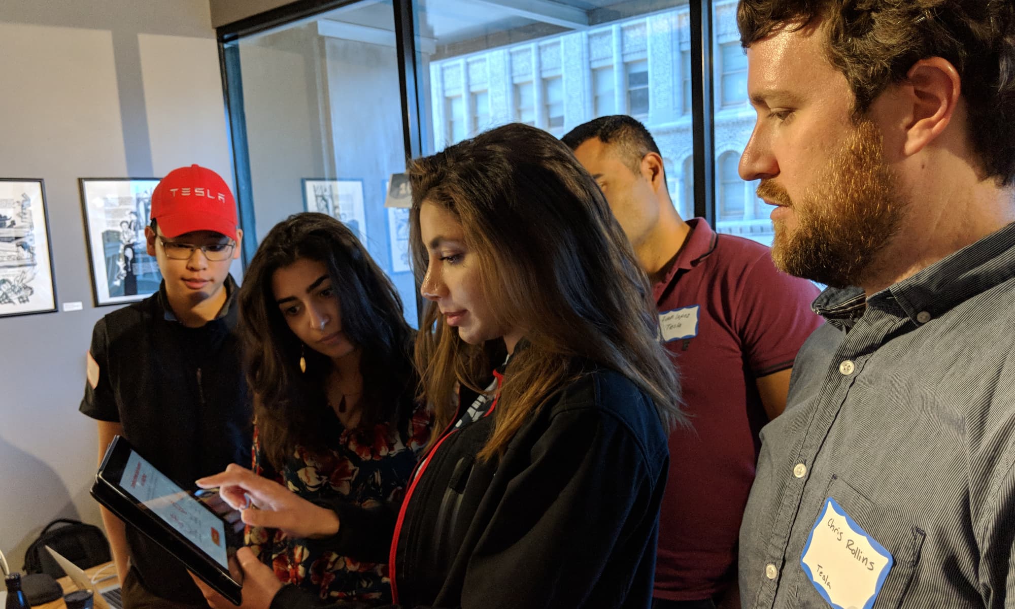 Digital wireframes showing survey flow screens